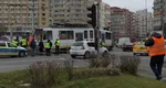 Tramvai deraiat pe şoseaua Ştefan cel Mare, la intersecţia cu Calea Moşilor VIDEO