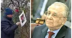 Scandal la geamul lui Ion Iliescu de ziua lui. Marian Ceaușescu a aruncat cu vopsea roșie în fața casei, a agățat de gardul o cucuvea și a anunțat că și-a cumpărat loc de veci lângă cel al fostului președinte