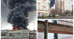 Incendiu puternic pe terasa unui bloc din cartierul Rahova