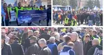 Polițiștii au ieșit în stradă. Sute de sindicalişti din Poliţie, rezervişti militari şi personal contractual au plecat în marş pe străzile Capitalei