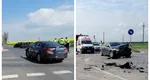 Șase răniți după ce două mașini s-au ciocnit violent într-un sens giratoiu în Teleorman