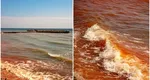 Fenomen ciudat în stațiunea Olimp chiar înainte de 1 Mai! Marea Neagră este acum roșie. Care este explicația oferită de specialiști