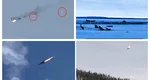 Avion MiG 31 prăbuşit. Piloţii s-au catapultat VIDEO cu momentul coliziunii