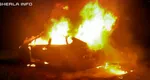 Incendiu la o mașină Toyota Prius hibrid în Cluj. Un cadavru carbonizat a fost găsit în interior