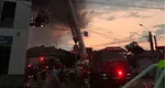 Incendiu la sediul unui service auto din municipiul Satu Mare. Flăcările s-au extins pe 1.000 mp