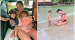 Andreea Popescu a ajuns la spital cu copiii, în Filipine. Fosta dansatoare a Deliei are o vacanță de coșmar: „Așteptăm analizele”