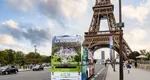 Imagini cu Castelul Peleș pe străzile Parisului, în cadrul unei campanii de promovare a României în timpul Cupei Mondiale de rugby