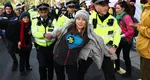 VIDEO Greta Thunberg, arestată la Londra în timpul unui protest împotriva industriei petroliere