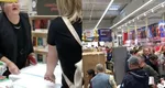 Românii s-au bătut, la propriu, pe frigidere și mașini de spălat. Haos de nedescris într-un cunoscut magazin din România