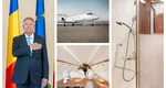 Cum arată duşul din avionul cu catre Klaus Iohannis călătoreşte în Africa. Imagini cu luxul din interiorul aeronovei închiriate de Cotroceni