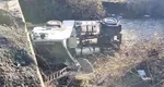 Accident deosebit de grav în Caransebeș – un cap tractor a căzut de pe un pod. Șoferul a decedat