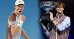 Jannik Sinner, câștigătorul Australian Open 2024. A cucerit primul grand slam din carieră, cu o victorie senzațională în fața lui Daniil Medvedev