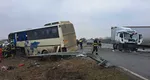 Planul Roşu de Intervenţie în Timiș după un accident cu un TIR şi un autobuz. O șoferiță beată s-a răsturnat cu mașina, în timp ce era urmărită de Poliție în Arad