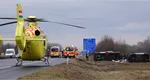Microbuz înmatriculat în România, implicat într-un accident grav în Ungaria. Doi oameni sunt în stare critică