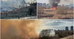 Incendiu în Delta Văcărești. Pompierii au intervenit cu opt autospeciale de stingere. A fost emis mesaj RO-ALERT
