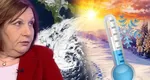 Elena Mateescu avertizează că urmează şi alte fenomene extreme după inversiunea termică: „O masă de aer rece înlocuieşte o masă de aer foarte cald şi apar astfel de furtuni”
