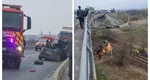 Cod roşu de intervenţie: accident cu trei morţi la Sibiu după explozia unui pneu