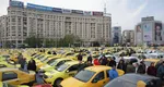 Taximetriştii protestează din nou în Piaţa Constituţiei din București – VIDEO