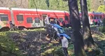 VIDEO Mașină din corpul diplomatic, lovită de tren în Timișul de Jos