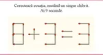 Test IQ cu chibrituri. Numai românii cu mintea ageră pot să rezolve ecuația 8 + 3 = 3! Ai nouă secunde la dispozitie pentru această provocare