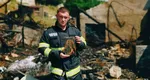 O icoană a Maicii Domnului, singurul obiect rămas intact într-o clădire distrusă de incendiu în Bistrița