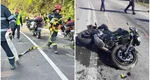 Accident cu răniți pe Transapuseana! 4 motocicliști au fost implicați, iar traficul a fost blocat