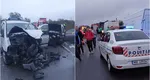 Accident grav pe DN76 în care au fost implicate un TIR și două mașini. Șase oameni au fost răniți și duși la spital