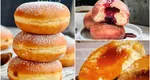 Gogoși pufoase umplute cu gem sau dulceață. Deliciul pe care nimeni nu-l va refuza vreodată