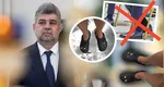 EXCLUSIV Marcel Ciolacu poartă papuci Crocs accesorizați, nu pantofi de fițe Louboutin cu talpă roșie: „Bareta am pus-o în față. Cu ăia merg”