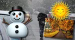 Prognoza meteo. Vremea la extreme, lapoviţă şi ninsoare după temperaturi de peste 30 de grade Celsius