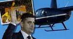 George Simion, cu elicopterul la Fieni pentru promovarea candidaturii sale la prezidențiale