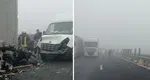 Accident grav pe Autostrada A1. Șapte mașini au fost implicate în carambol