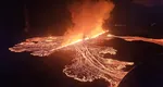 VIDEO Imagini spectaculoase cu erupţia unui vulcan surprinse din avion. Lava a înghiţit o parcare uriaşă