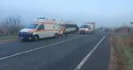 Accident grav pe o șosea din județul Mureș. Un microbuz școlar și o mașină s-au ciocnit violent
