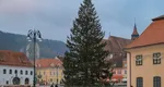 Braşovul se pregătește de sărbătorilor de iarnă. Cel mai înalt bradul de Crăciun din România a fost instalat în Piaţa Sfatului