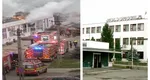 Incediu puternic la o fabrică de mobilă din Iași. Zeci de pompieri au intervenit în forță