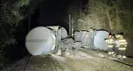 UPDATE Reacția lui Raed Arafat. Accident feroviar grav în județul Mehedinți. Un tren care transporta 1.300 de tone de benzină a deraiat. Au fost semnalate scurgeri de carburant