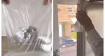 Trucul genial ştiut de gospodine. De ce să atârni o pungă de plastic cu apă și o bilă de folie de aluminiu lângă ferestre