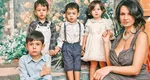 FOTO Nicoleta Luciu, alături de cei patru copii. Cât de mult au crescut Zsolt și tripleții Karol, Kim și Kevin. Fiul cel mare este mai înalt decât mama lui