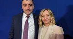 George și Giorgia. Liderul AUR, George Simion, s-a pozat cu premierul Italiei la Roma. ”Ne bazăm pe Giorgia Meloni în lupta pentru alegeri libere în România”