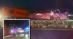 Încă un accident înfiorător de Sărbători. 8 morți și 27 de răniți, după ce o camionetă și un autocar s-au izbit în plin