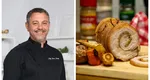 Rețeta lui chef Sorin Bontea de ruladă de porc cu legume, pentru masa de Crăciun. Ți se topește în gură!