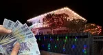 Factura uriașă plătită de un român care și-a împodobit casa cu peste 30.000 de luminițe de Crăciun: „Vedeta este omul de zăpadă de peste șase metri înălțime”