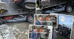 Doi tineri au scăpat ca prin urechile acului după ce un TIR s-a răsturnat peste mașina lor: ”Dumnzeu a fost de partea lor”