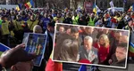 FOTO Cum a venit îmbrăcată Cristela Georgescu la manifestația din Capitală. Soția lui Călin Georgescu a furat toate privirile