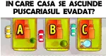 Testul IQ care demonstrează cât eşti de deştept. În care din cele trei case s-a ascuns un puşcăriaş care a evadat?