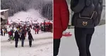 „Piţipoanca de pe pârtie”. O tânără a atras toate privirile şi comentariile după ce a apărut aşa la Predeal: „El e cu adidași ea în saboți la -10°”