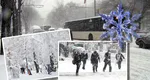 Ninge în București la mijlocul primăverii. Temperaturile scad brusc cu până la 15°C față de zilele trecute