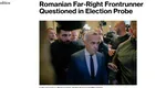 Reţinerea în trafic şi audierea „candidatului pro-rus” Călin Georgescu face înconjurul lumii în presa internaţională