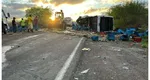 12 studenți morți în urma unui accident în Brazilia. Autobuzul în care se aflau a intrat din plin într-un camion